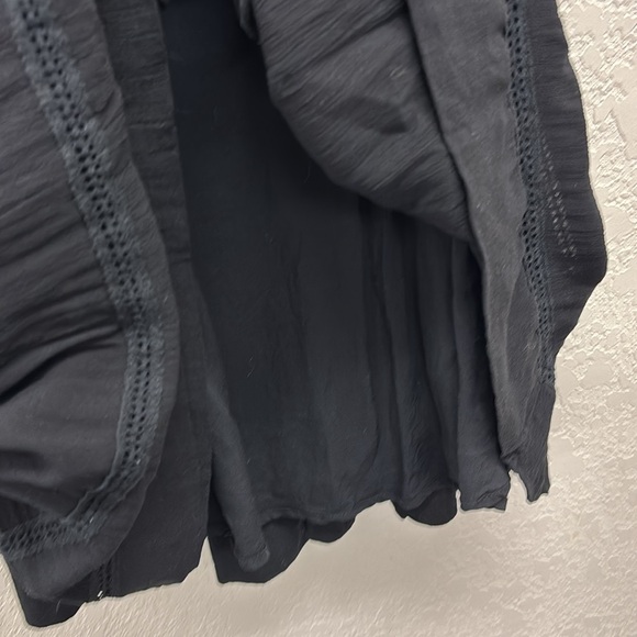 Free People Black Crochet Detail Sleeveless Mini Dress/ Top Size XS - Picture 8 of 10